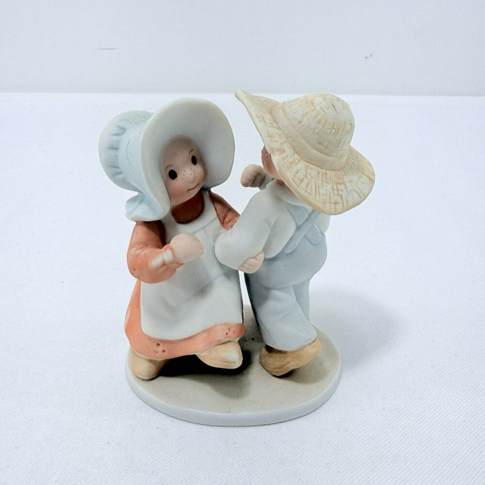 Vintage Masterpiece Circle of Friends Figurine Bible Psalm Verse Dance Children